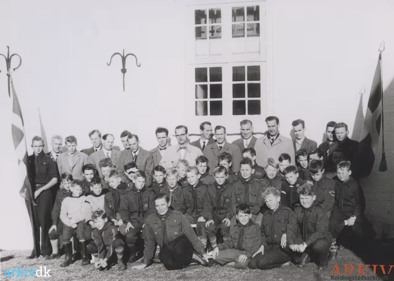 Arkiv dk kfum spejdere fotograferet ved sdr bjert kirke