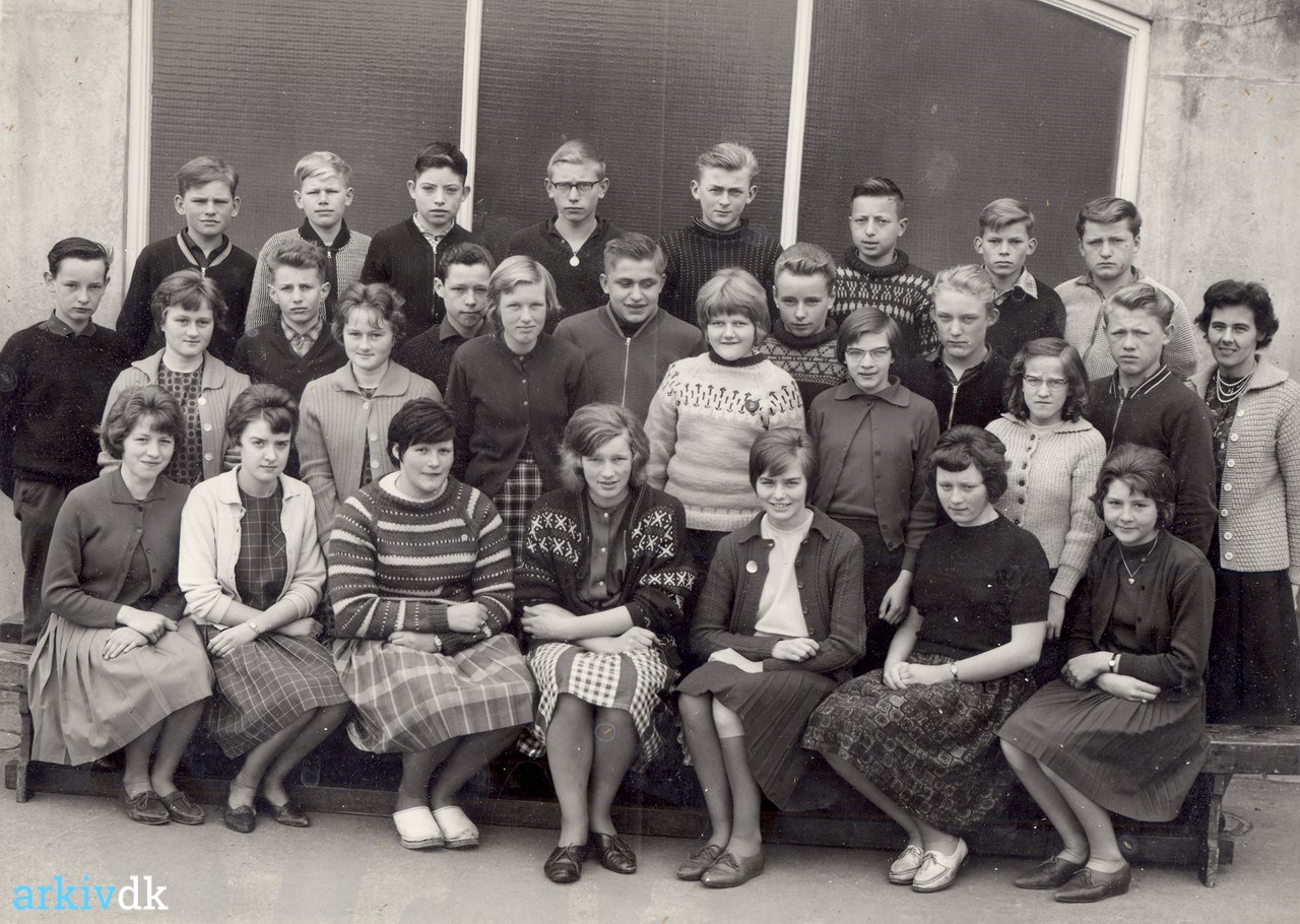 | Broager Skole, klassebillede, 1962/63,