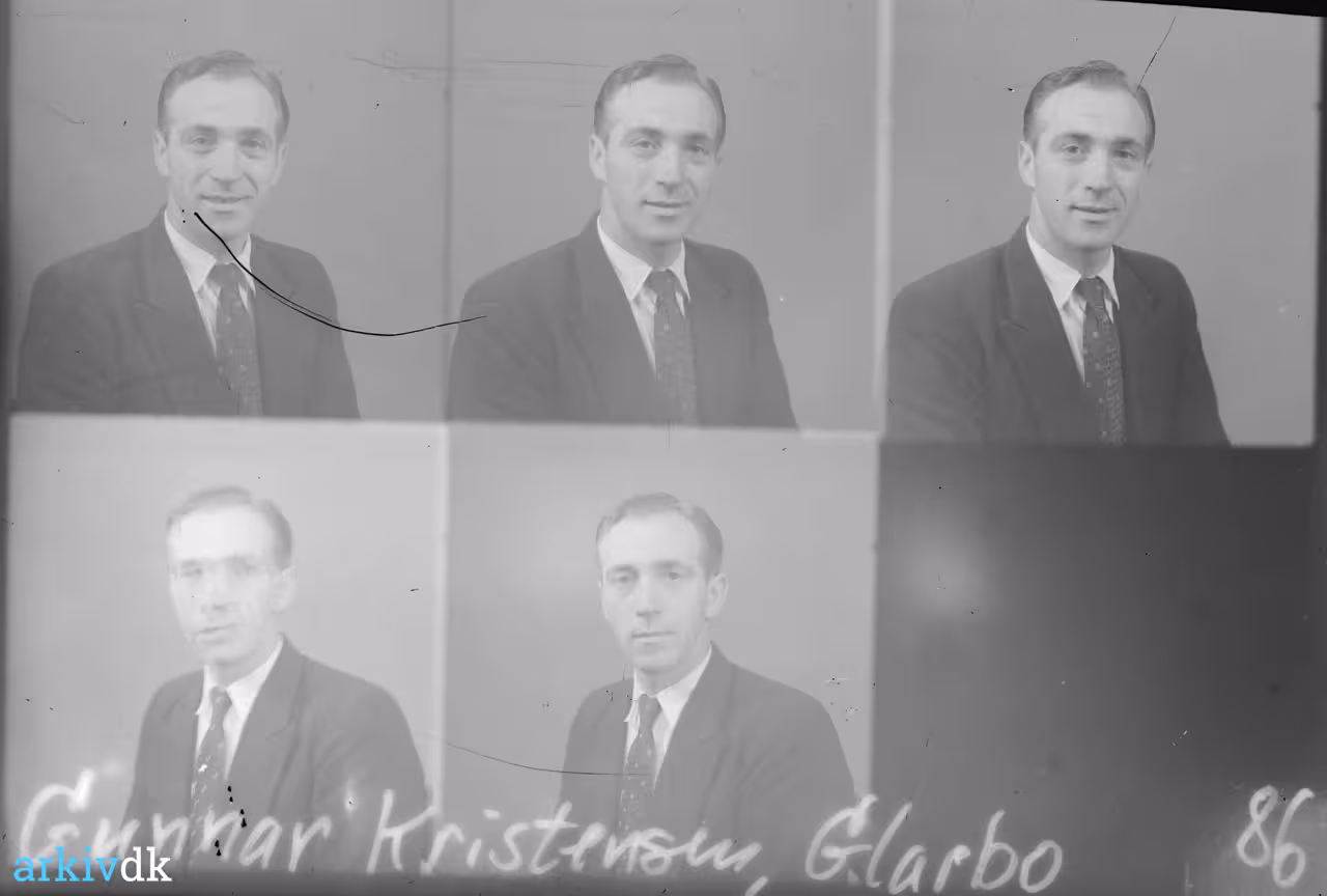 arkiv.dk Tømrer Gunnar Kristensen, Glarbo ved Gl. Rye.