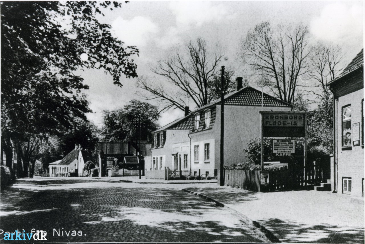 Gammel Strandvej, Nivågård, Karlebo, o. 1938.