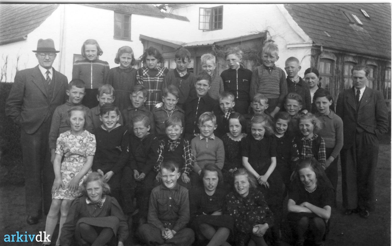 arkiv.dk | Skolebillede, 1943, Vejstrup Hovedskole
