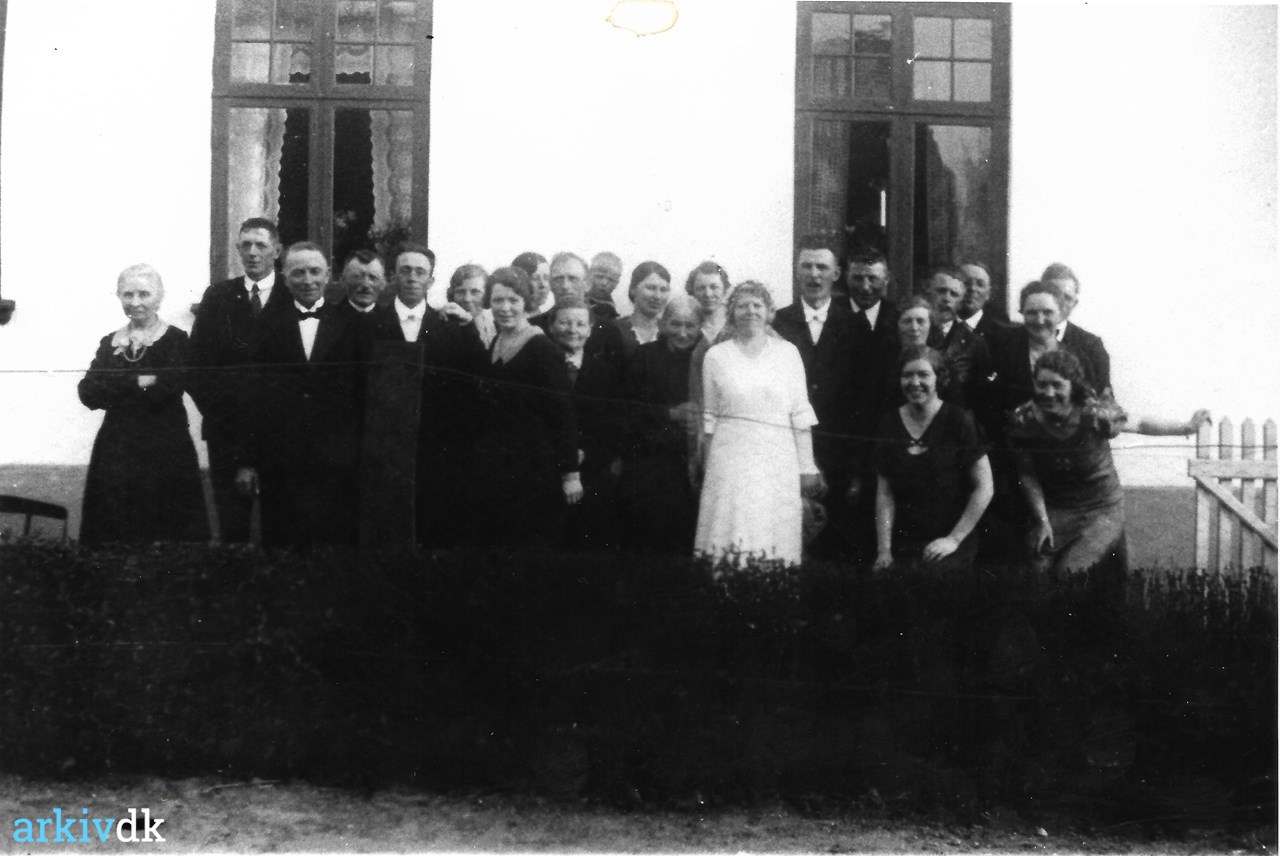 arkiv.dk | Marie Sørensen Peter Andersen - Bryllup 1934