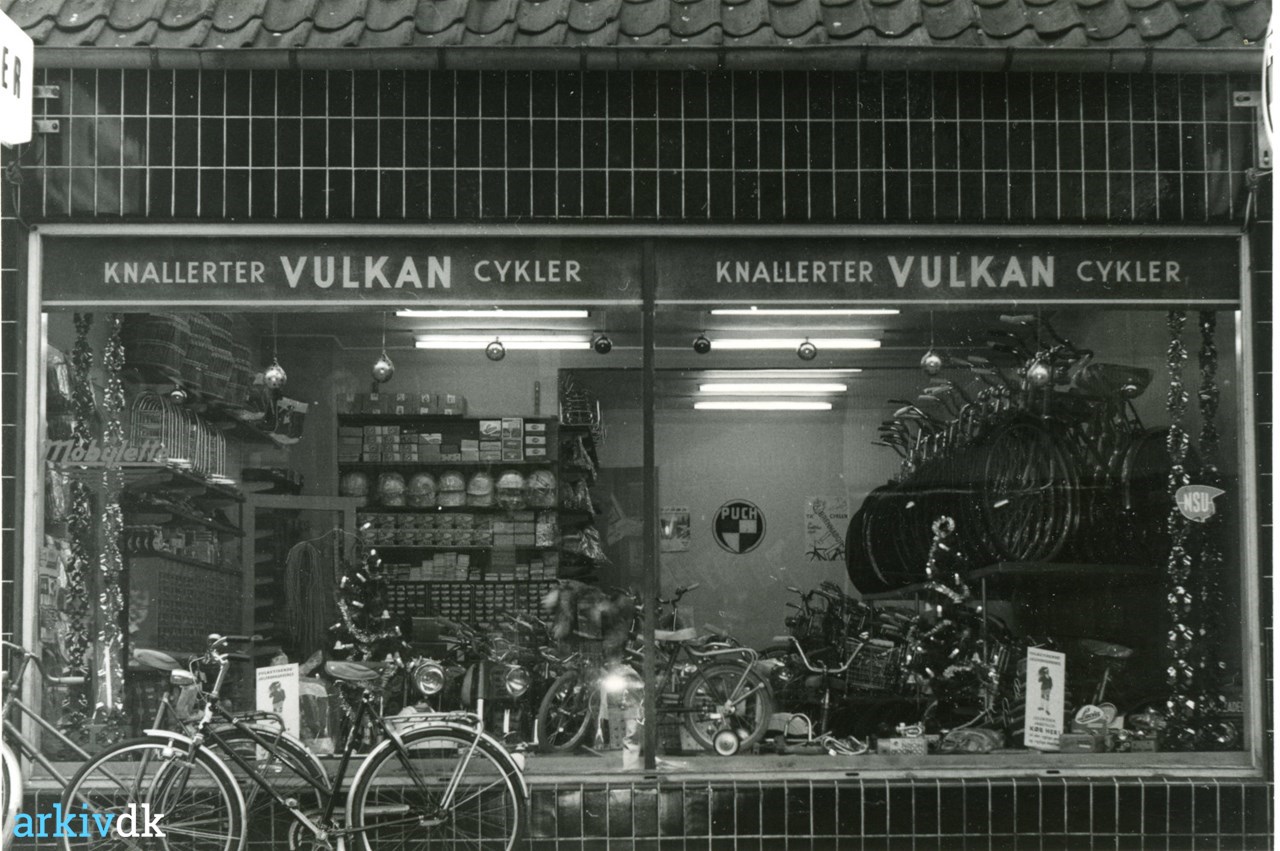 arkiv.dk | Vulkan Cykler, Nygade Nykøbing F.