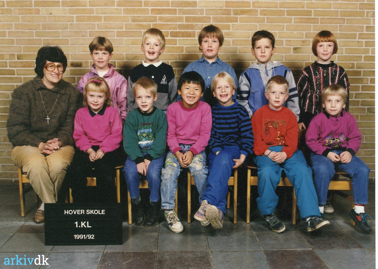 Atlantic Eddike peave arkiv.dk | Torsted-Hover skole, 1. klasse 1991.