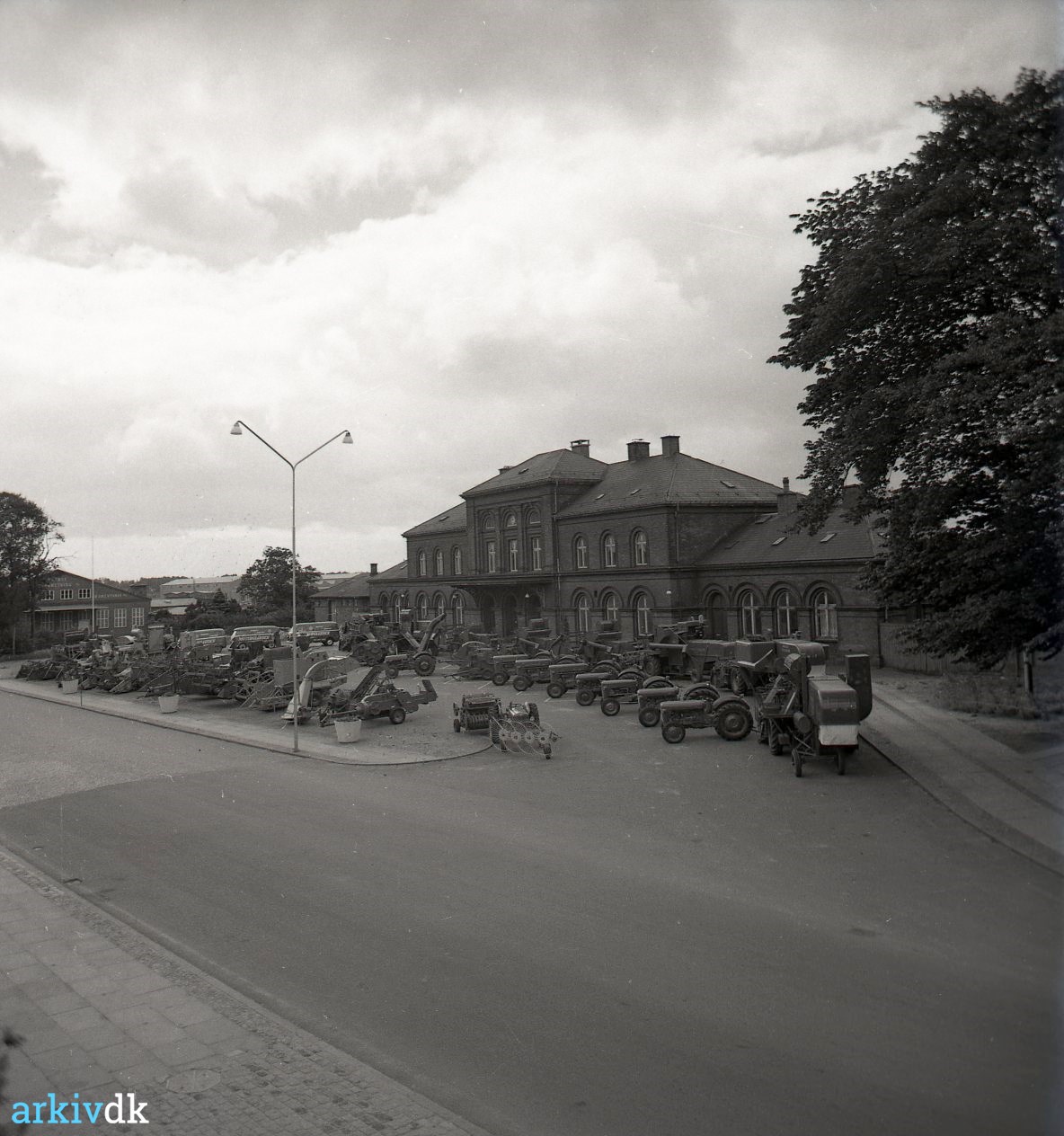 arkiv.dk | Skive gamle Banegård, Viborgvej ca. 1960
