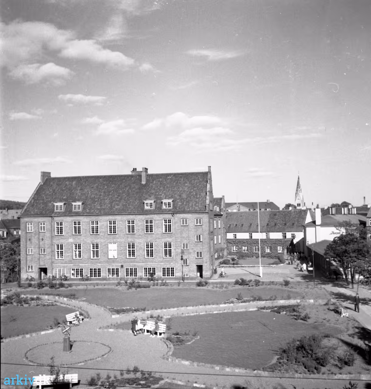 Arkiv dk Arbejdernes Forsamlingsbygning Ved Anl get 14 Vejle Ca 1950