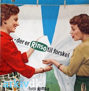 Visne patrice Oprør arkiv.dk | Reklame for Rinso vaskepulver