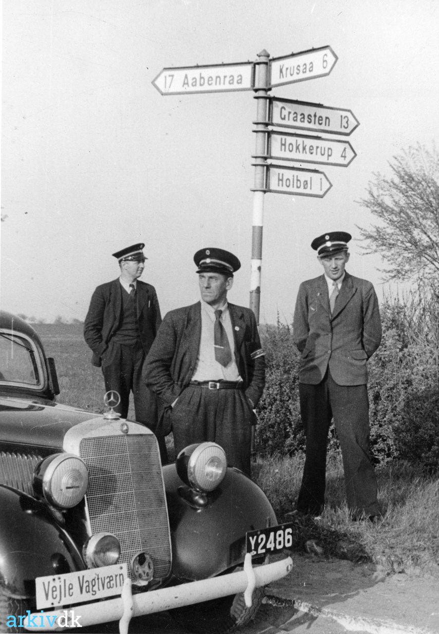 Arkivdk Vejle Vagtværn Under Eftersøgningen I Sønderjylland 12 Maj 1945 