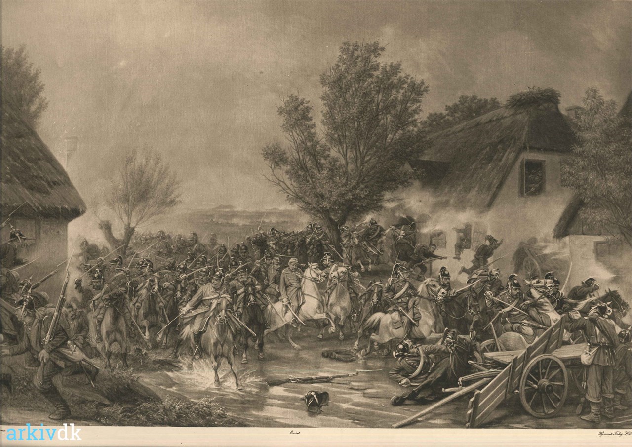 Justering For pokker salvie arkiv.dk | General Schleppegrell falder, Slaget ved Isted, 25. juli 1850
