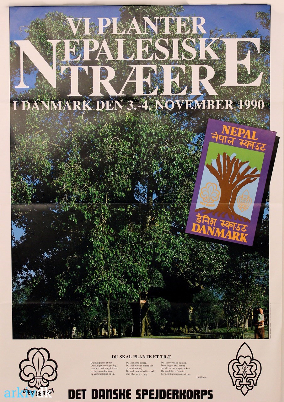 | Det Danske Spejderkorps "Vi planter nepalesiske træer i Danmark den 3.-4- november 1990"